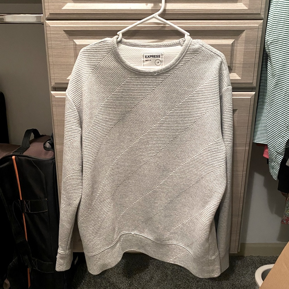 Express Mens textured sweatshirt